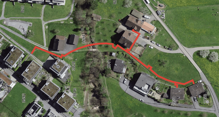 Ausbau Fernwärmenetz Küssnacht am Rigi Quartier Stadelmatt Spätlerweg Krähbüel Bergweg